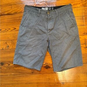 Men's Classic Gray Flat Front Shorts